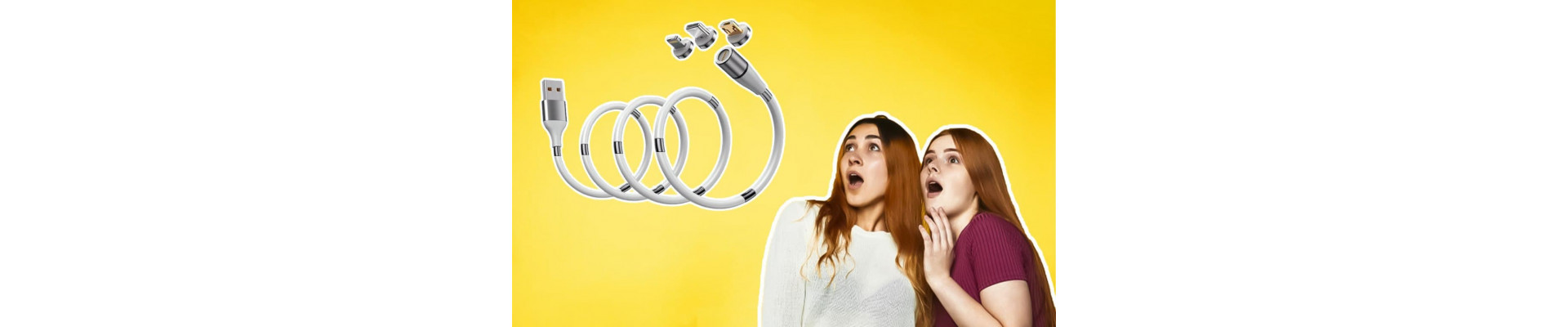 USB магнитный зарядный кабель -image