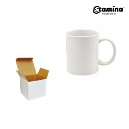 Cană pentru sublimare albă Lima 11oz grad A+cutie