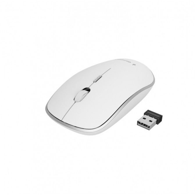 Мышь Gembird Wireless MUSW-4B-01, USB, White, 2.4 GHz, 800, 4-button, 1200/1600dpi, Nano Reciver