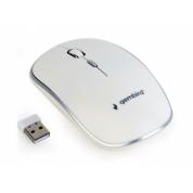 Mouse Gembird  Wireless MUSW-4B-01, USB, White, 2.4 GHz, 800, 4-button, 1200/1600dpi, Nano Reciver