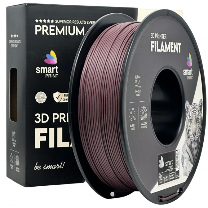 Филамент для 3D-принтера Smart Print FG-S131-E1, PLA, Carbon Fiber Red, 1.75 мм, 1кг