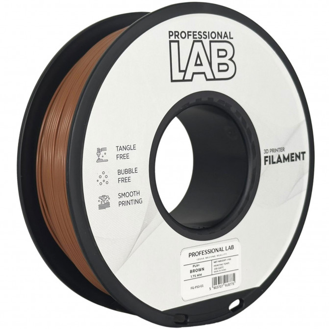 Филамент для 3D-принтера ProfLab FG-P53-E1, PLA+, Brown, 1.75 мм, 1кг