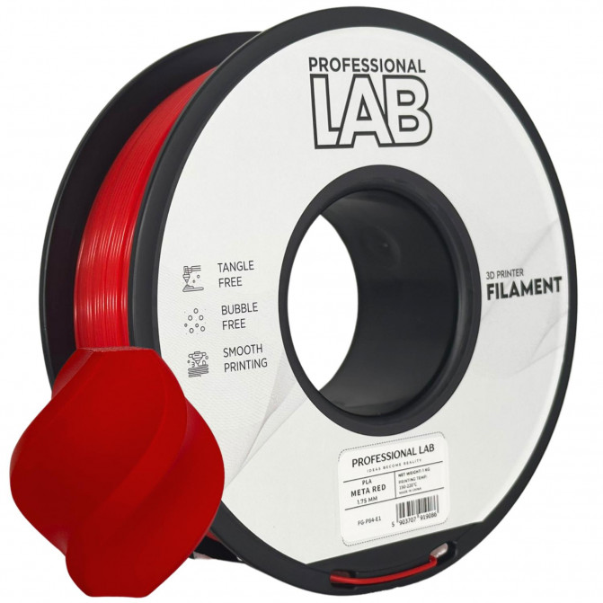 Филамент для 3D-принтера PLA, FG-P84-E1 ProfLab, Meta Red, 1.75 мм, 1кг