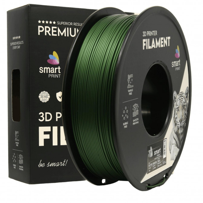 Филамент для 3D-принтера PLA, FG-S162-E1 Smart Print, Olive Green, 1.75 мм, 1кг