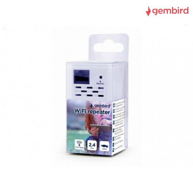 Range Extender WNP-RP300-03, Wi-Fi repeater, 300 Mbps, Supports all IEEE 802.11b/g/n WiFi standards (2.4GHz networks)