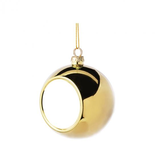 Ornament de Crăciun minge Round 8cm GOLD