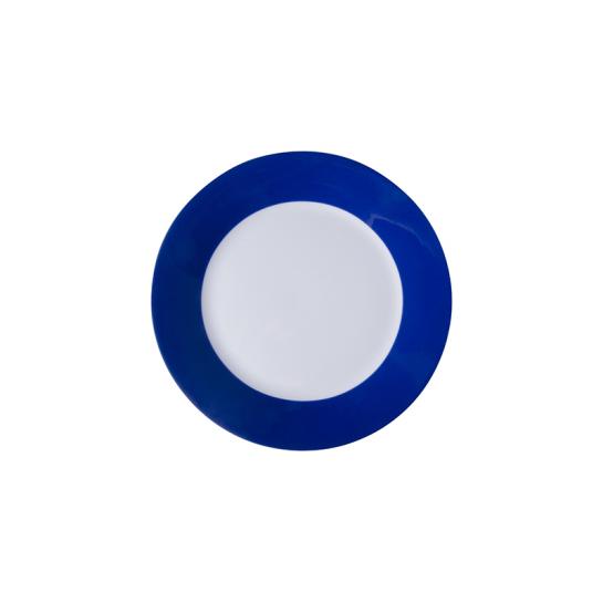 Тарелка белая 8" с синими краями для сублимации