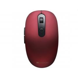 Mouse Canyon MW-9, Silent, Optical, 800-1500dpi, 6 buttons, 2.4 GHz/BT, 1xAA, Red