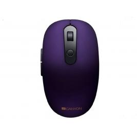 Mouse Canyon MW-9, Silent, Optical, 800-1500dpi, 6 buttons, 2.4 GHz/BT, 1xAA, Violet