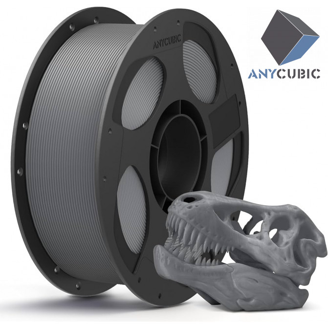 Филамент PLA Texture Grey, Anycubic, AHPLGY-107, 1кг для 3D-принтера