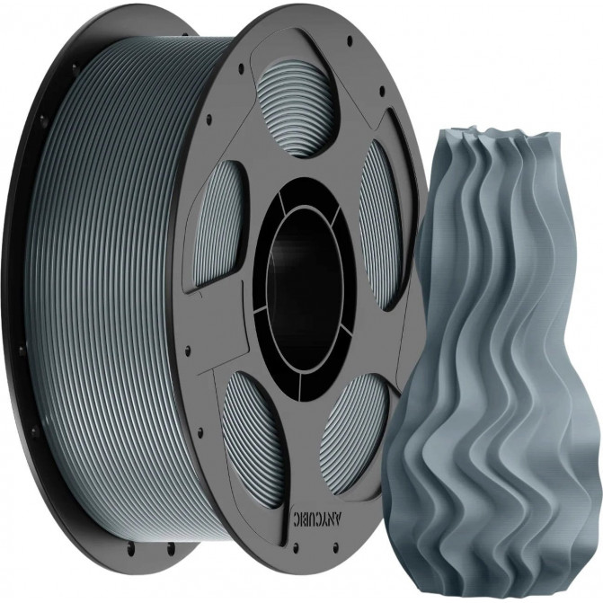 Filament pentru imprimanta 3D Anycubic  AHPLPSL-108, PLA+, Texture Silver, 1.75 mm, 1kg