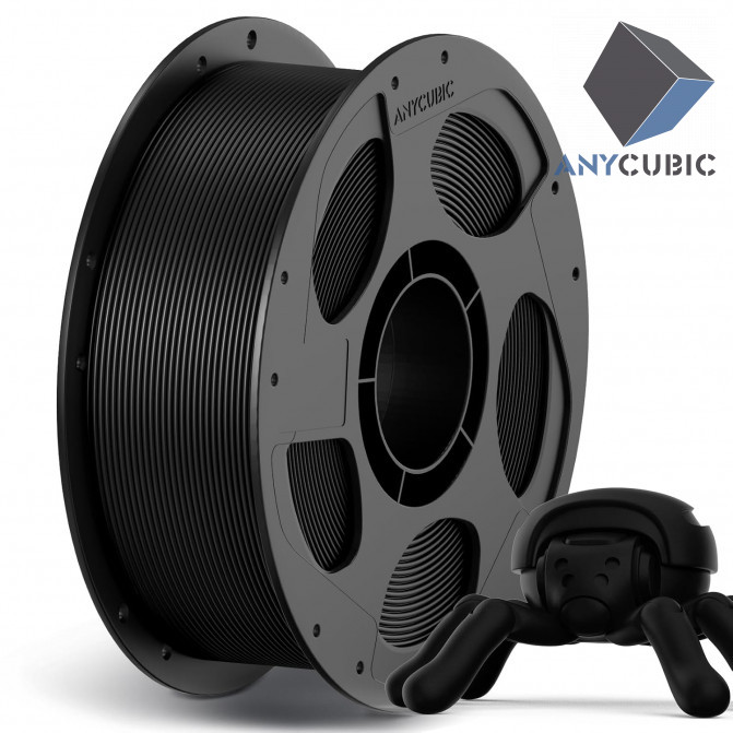 Филамент PLA High Speed Pearl Black, Anycubic, AHHSBK-107, 1кг для 3D-принтера