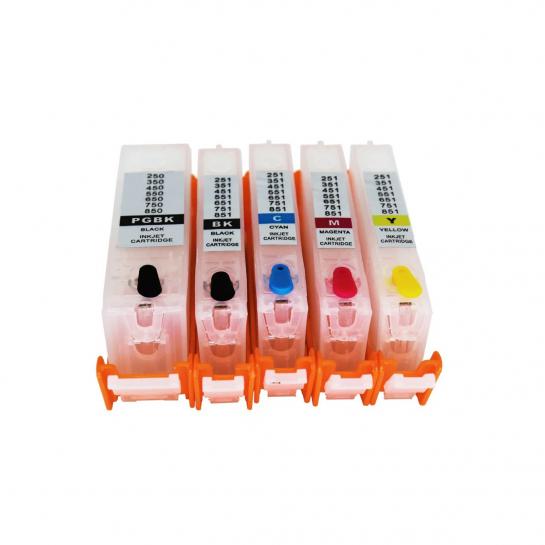 Cartuse reincarcabile pentru Canon IP7250/MG6350 (CLI-551/PGBK-550 6 color)