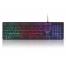 Tastatura Gembird KB-UML-02 "Rainbow" 104 pcs, US layout, black