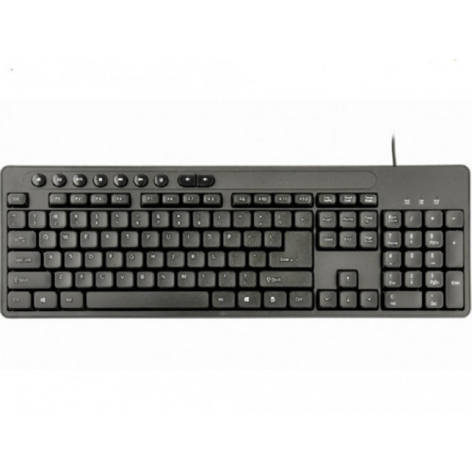 Tastatura Gembird KBS-UM-04, Multimedia desktop set, black, US-Layout, Black