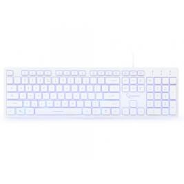 Клавиатура Gembird KB-UML3-01-W-RU, Silent, 3-color backlight, 12 practical multimedia hotkeys, RU layout, USB, White