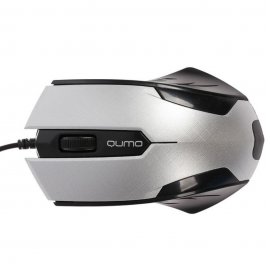 Мышь Qumo M14, Optical, 1000 dpi, 3 buttons, Ambidextrous, Gray