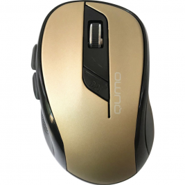 Mouse Qumo M64, Optical, 800-1600 dpi, 6 buttons, Ergonomic, 2xAAA, Bronze, USB