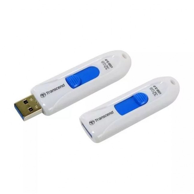 USB Flash 32GB USB3.1 Transcend "JetFlash  790", White