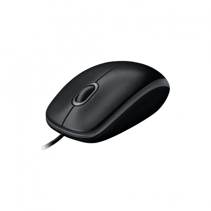 Мышь Logitech B100 OEM, Optical, 800 dpi, 3 buttons, Ambidextrous, Black, USB