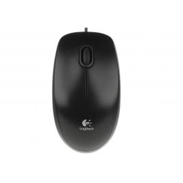 Мышь Logitech B100 OEM, Optical, 800 dpi, 3 buttons, Ambidextrous, Black, USB