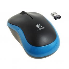 Mouse Logitech M185, Optical, 1000 dpi, 3 buttons, Ambidextrous, 1xAA, Blue, PN 910-002236