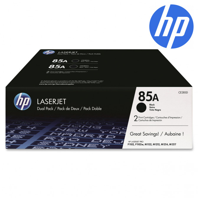 Картридж лазерный HP LJ P1102, M1132 Double Pack (CE285AD) Black Original