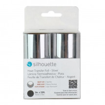 Rola de folie de imprimare la cald Sillhouette argintie 76mmx10m FOIL-TRANS-SVR