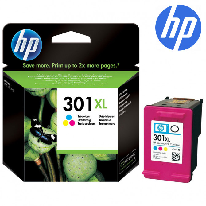 Cartuș cu jet de cerneală HP №301XL (CH564EE) Color Original
