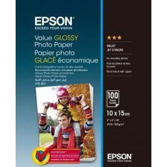 Фотобумага 4R 183 гр Глянцевая Value 100 листов Epson C13S400039
