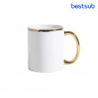 Cană pentru sublimare cu interior și mâner auriu 11oz BestSub B101-DHBG