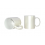 Cană pentru sublimare albă, cu interior și mâner neagră 11oz Mango 4001