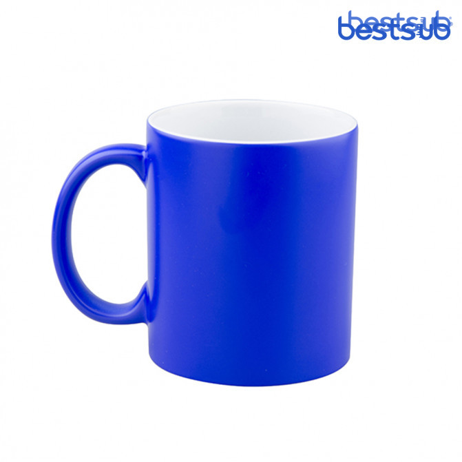 Кружка для сублимации хамелеон полу-глянцевая синяя 11oz BestSub B2CB-04FBN
