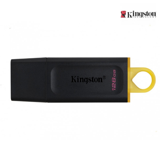 USB Флэш 128GB USB3.2  Kingston DataTraveler Exodia Black/Yellow