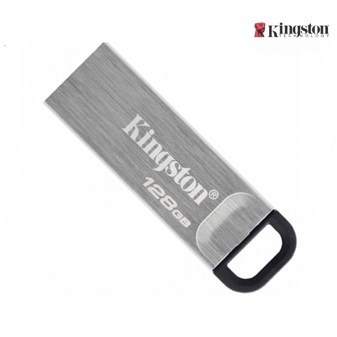 128GB USB3.2  Kingston DataTraveler Kyson Silver, Metal casing