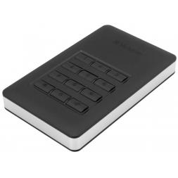 Portabil HDD 1.0TB (USB3.0/USB-C)  Verbatim "Store 'n' Go with Keypad Access", Black