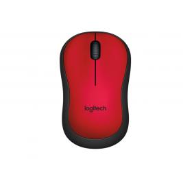 Mouse Logitech M220 Silent, Optical, 1000 dpi, 3 buttons, Ambidextrous, 1xAA, Red