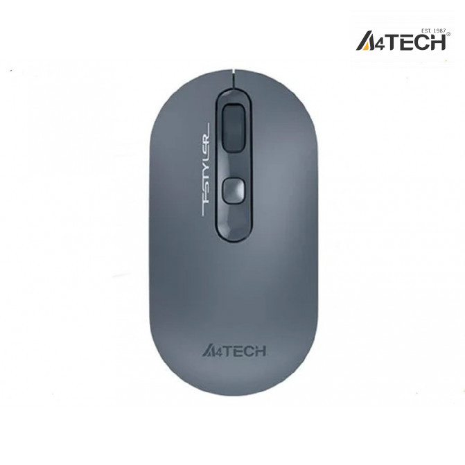 Mouse A4Tech Wireless FG20, Optical, 1000-2000 dpi, 4 buttons, Ambidextrous, 2xAAA, Ash Blue, USB