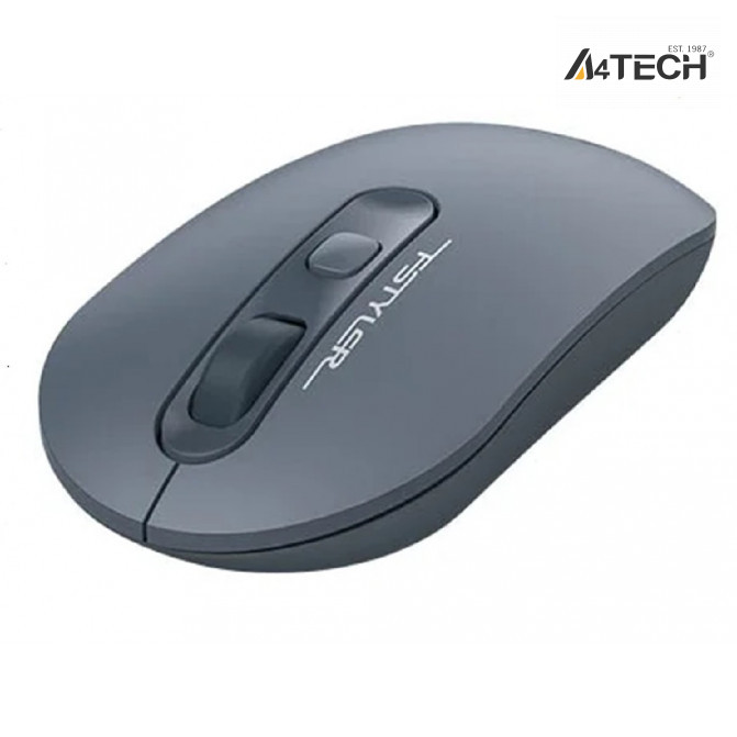 Mouse A4Tech Wireless FG20, Optical, 1000-2000 dpi, 4 buttons, Ambidextrous, 2xAAA, Ash Blue, USB