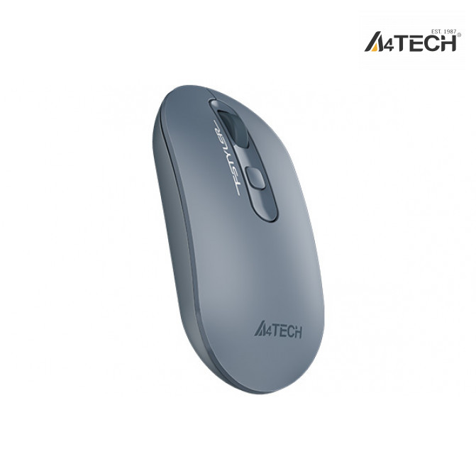 Mouse A4Tech Wireless FG20, Optical, 1000-2000 dpi, 4 buttons, Ambidextrous, 2xAAA, Ash Blue, USB