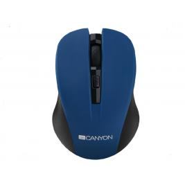 Wireless Mouse Canyon MW-1, Optical, 800-1200dpi, 4 buttons, Ambidextrous, 2xAAA, Blue