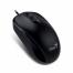 Mouse Genius DX-110, Optical, 1000 dpi, 3 buttons, Ambidextrous, Black, PS/2