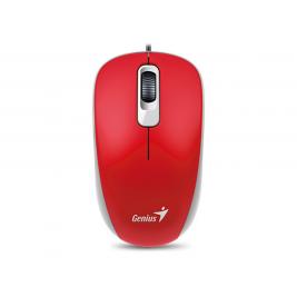 Мышь Genius DX-110, Optical, 1000 dpi, 3 buttons, Ambidextrous, Red, USB
