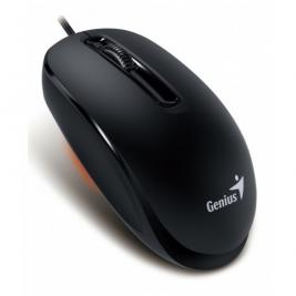 Mouse Genius DX-130, Optical, 1000 dpi, 3 buttons, Ambidextrous, Black, USB