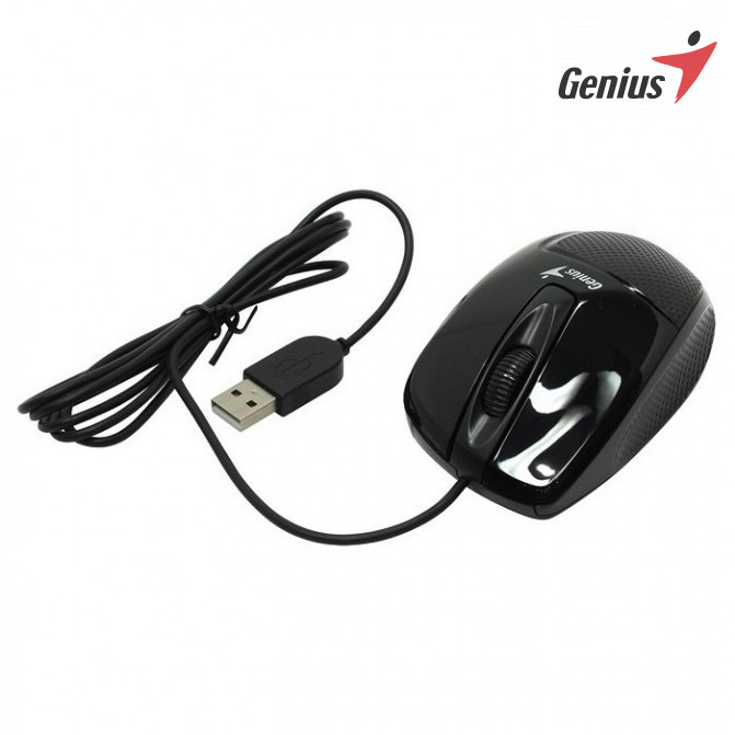 Мышь Genius DX-150X, Optical, 1000 dpi, 3 buttons, Ergonomic, Black, USB