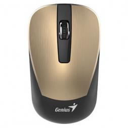 Mouse Genius Wireless NX-7015, Optical, 800-1600 dpi, 3 buttons, Ambidextrous, BlueEye, 1xAA, Gold