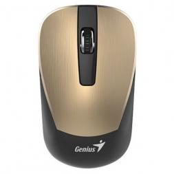 Мышь Genius NX-7015, Optical, 800-1600 dpi, 3 buttons, Ambidextrous, BlueEye, 1xAA, Gold