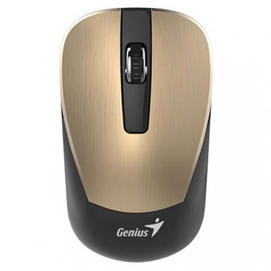 Мышь Genius Wireless NX-7015, Optical, 800-1600 dpi, 3 buttons, Ambidextrous, BlueEye, 1xAA, Gold