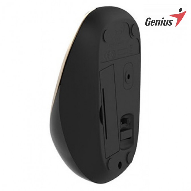 Мышь Genius Wireless NX-7015, Optical, 800-1600 dpi, 3 buttons, Ambidextrous, BlueEye, 1xAA, Gold