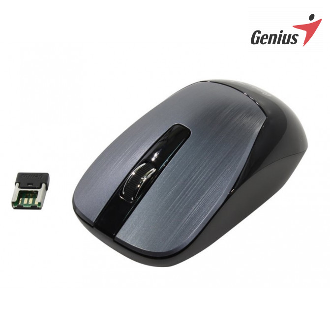 Mouse Genius Wireless NX-7015, Optical, 800-1600 dpi, 3 buttons, Ambidextrous,BlueEye,1xAA,Iron Gray
